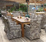 Barn cafe seating area