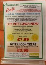 Special offer at Courtyard Cafe
