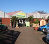Entrance to Woodlands Garden Centre Leicestershire