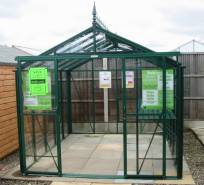 Traditional shaped greenhouse. Click to nelarge. Copyright David Marks